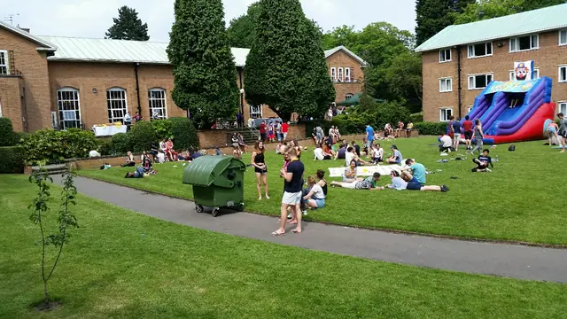 End-of-term celebrations at university halls