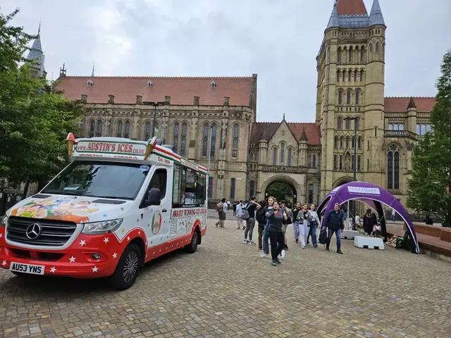 Outside the University of Manchester's Whitworth Building