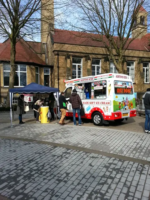 Ready to serve outside a town hall