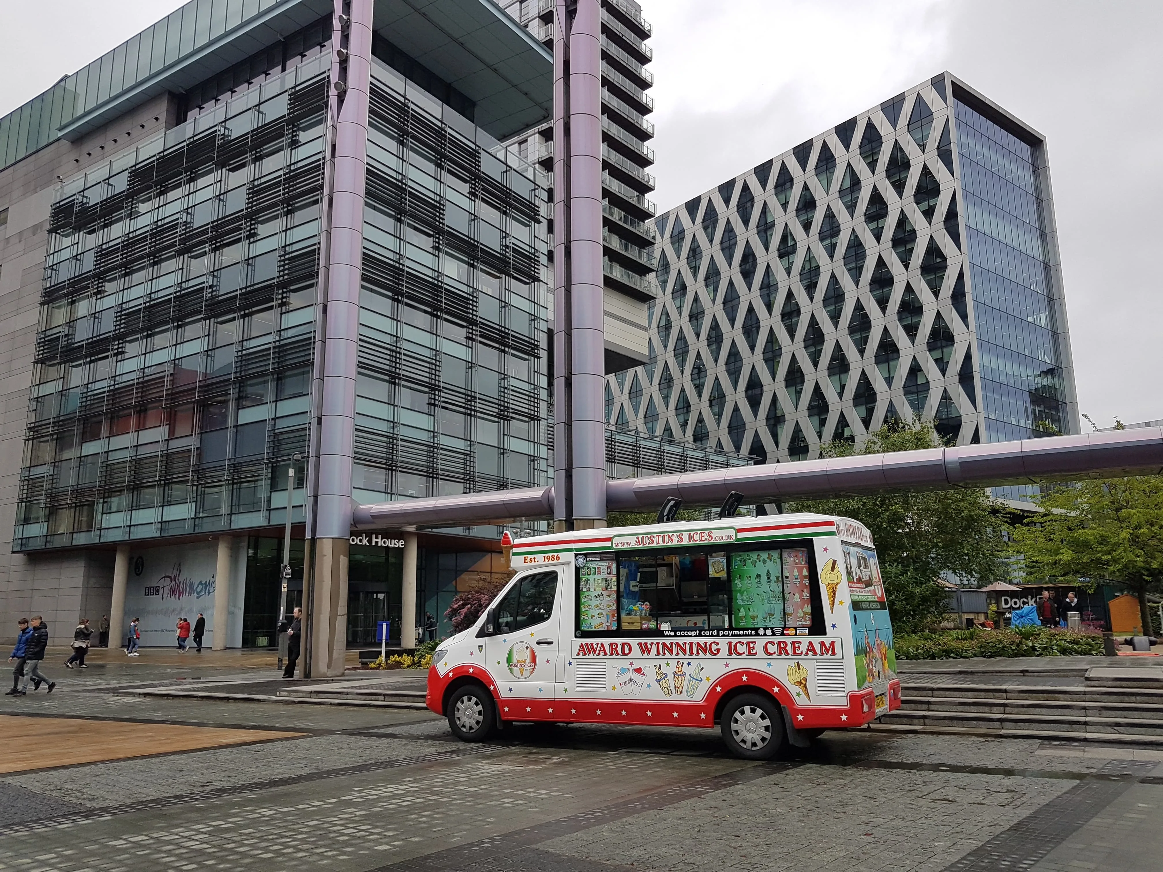Mr Whippy ice cream van at a wedding in Manchester
